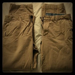Pair of GH Bass Khaki Pants, both 34x32.